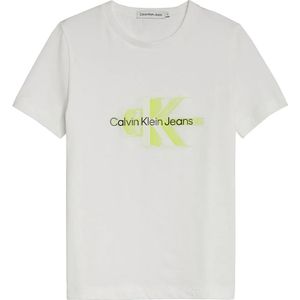 Calvin Klein Jeans Perforated Glow Monogram T-shirt Met Korte Mouwen