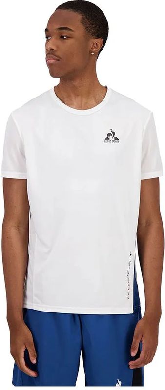 Le Coq Sportif - Essentiel Sport N°1 - T-shirt - Wit - Korte Mouwen - Slim Fit