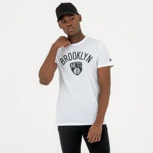 New Era Nba Regular Brooklyn Nets Short Sleeve T-shirt Wit S Man