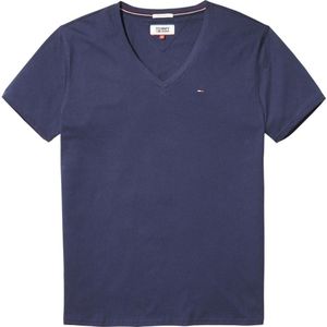 Tommy Jeans Original Short Sleeve V Neck T-shirt Blauw 2XL Man
