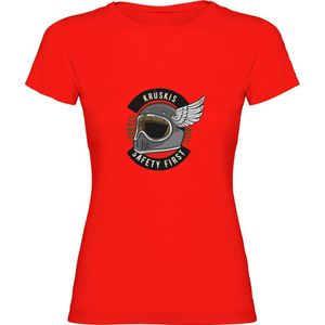 Kruskis Safety First Short Sleeve T-shirt Rood S Vrouw