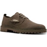 Clarksvoor mannen. 26178198 Desert Rock Lo Mole kaki leren schoenen (39.5), Leer, Plat, Veters, Casual, Groen