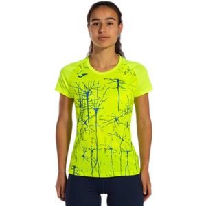 Joma Elite Ix Short Sleeve T-shirt Geel S Vrouw