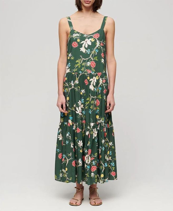 Superdry Woven Tiered Lange Jurk