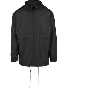 Build Your Brand Nylon Windbreaker Hoodie