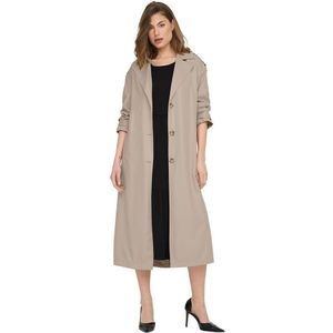Only Line X Long Trench Coat Beige XL Vrouw