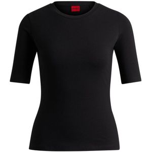Hugo Darnelia 10259804 Short Sleeve T-shirt Zwart L Vrouw