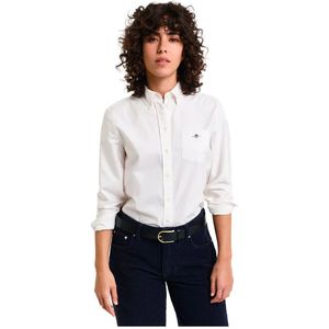 GANT - Oxford Overhemd - Wit - Katoen - Lange Mouwen