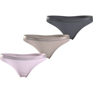 Tommy Hilfiger Everyday Luxe Thong 3 Units Veelkleurig XS Vrouw