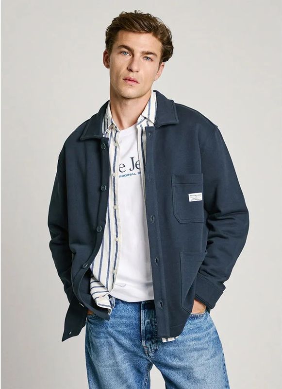 Pepe Jeans - PM582691 - Sweatshirt - Marineblauw - Biologisch Katoen - Duurzaam