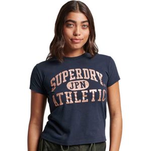 Superdry College Scripted Graphic Short Sleeve T-shirt Paars XL Vrouw