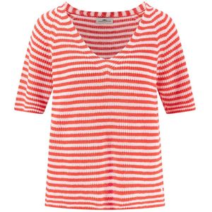 Fynch Hatton V Stripe Linen Mix Vest