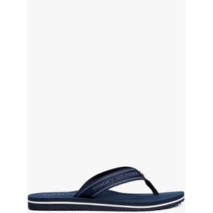 Tommy Hilfiger - Fw0fw08515 - Slippers - Zwart - Polyester - Webbing Bandjes