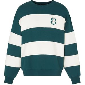 Ea7 Emporio Armani Train Club House Rugby Stripes Sweatshirt