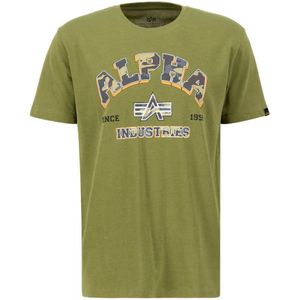 ALPHA INDUSTRIES College Camo - T-shirt - Camo - Katoen