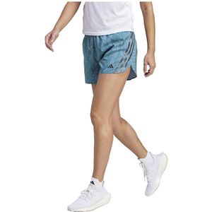 Adidas 3 Stripes Aop 4´´ Shorts Blauw M Vrouw