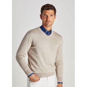 FaÇonnable Cosilk V Neck Sweater Beige S Man