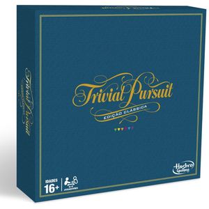 Hasbro Trivial Pursuit Classic Edition Portuguese Version Board Game Blauw
