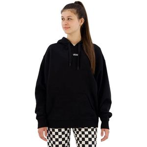 Vansvoor vrouwen. VN0A7RMDBLK1 Flying V Hoodie zwart (L), Casual, Katoen, Lange mouwen