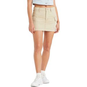 Levi´s ® Mini Cargo Short Skirt Beige 26 Vrouw