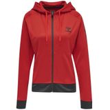 Hummel - hmlACTION Poly Zip Hoodie - Dames - Zwart - Polyester