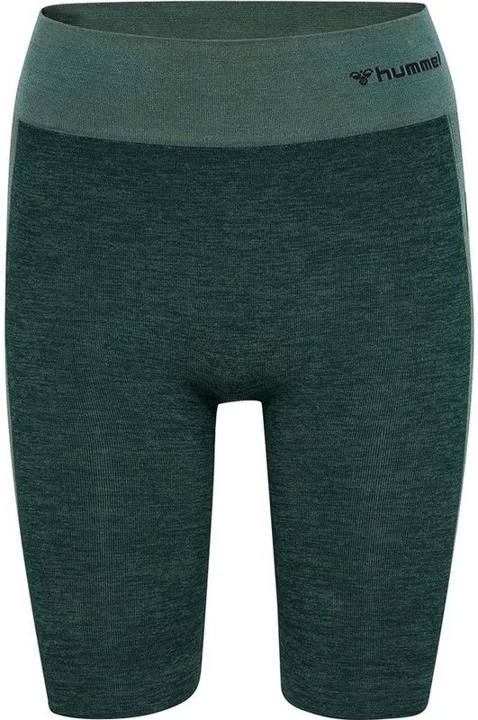Hummel - hmlCLEA Seamless Cycling Shorts - Groen - Sportbroeken