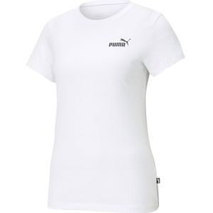 Puma Essentials Small Logo T-shirt Wit S Vrouw