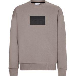 Calvin Klein Textured Logo Box Comfort Sweatshirt Beige XL Man