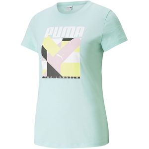Puma Select Intl Graphic Short Sleeve T-shirt Groen S Vrouw