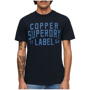 Superdry Copper Label Workwear Short Sleeve T-shirt Blauw S Man