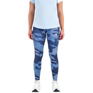 New Balance Printed Impact Pants Blauw XS Vrouw