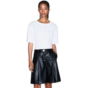 A|X Armani Exchange - Geplooide Bermuda - Zwart - Polyester