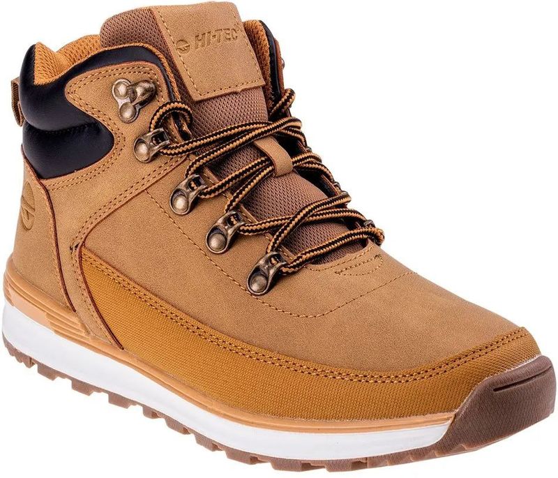 Hi-Tec - Herlen Mid - Kinderwandelschoenen - Hoge Synthetische Bovenwerk - Rubber Zool