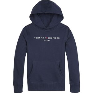 Tommy Hilfiger Unisex Hoodie met Logo Donkerblauw