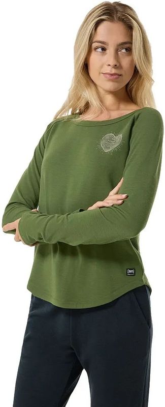 Super.natural - W LITTLE HEARTWOOD CREW - Merino Trui - Zwart