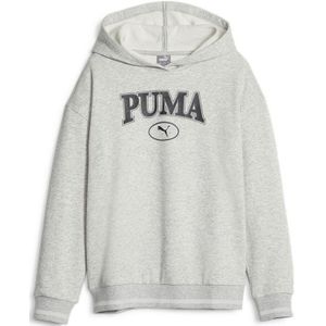 Puma Squad Fl Hoodie Grijs 7-8 Years Meisje