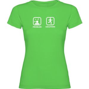 Kruskis Problem Solution Run Short Sleeve T-shirt Groen XL Vrouw