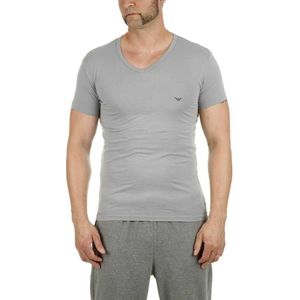 Emporio Armani 111512 Cc717 Short Sleeve V Neck T-shirt Grijs XL Man