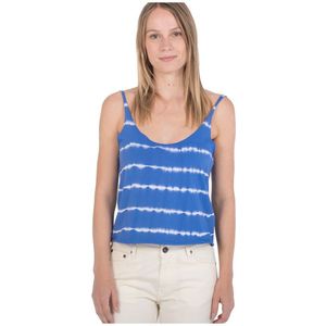 Hurley Oceancare Stripes Sleeveless T-shirt Blauw S Vrouw