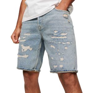 Superdry Vintage Straight Denim Shorts Blauw 30 Man