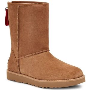 Ugg - Classic Short Logo Zip - Laarzen - Suède