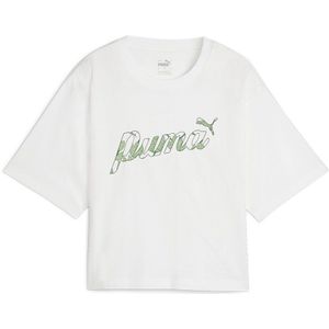 Puma Ess+ Blossom Graphic Short Sleeve T-shirt Wit M Vrouw