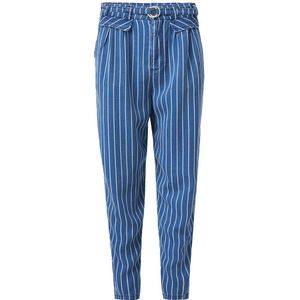 Salsa Jeans Baggy Tencel Bleach Stripes Jeans Blauw XS / 28 Vrouw