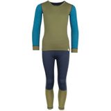 Trollkids - Merino Baselayer Set II - Merino-ondergoed - Olijfgroen