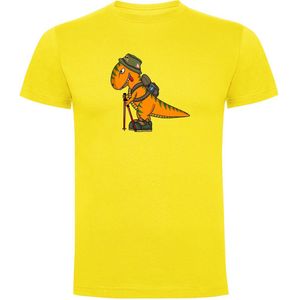 Kruskis Dino Trek Short Sleeve T-shirt Geel XL Man