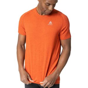 Odlo Crew Essential Seamless Short Sleeve T-shirt Oranje XL Man