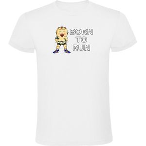 Kruskis Born To Run Short Sleeve T-shirt Wit 3XL Man