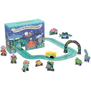 Petit Collage Little Ocean Explorer Wind Up & Go Playset Groen