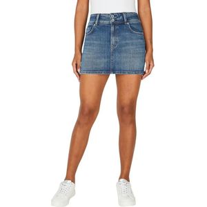 Pepe Jeans - PL901147HV3 - Minirok - Blauw - Casual - Duurzaam