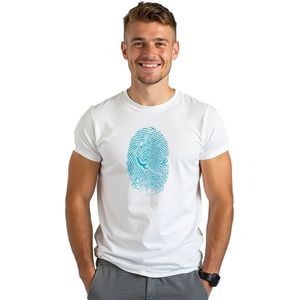 Kruskis Spearfisher Fingerprint T-shirt Met Korte Mouwen